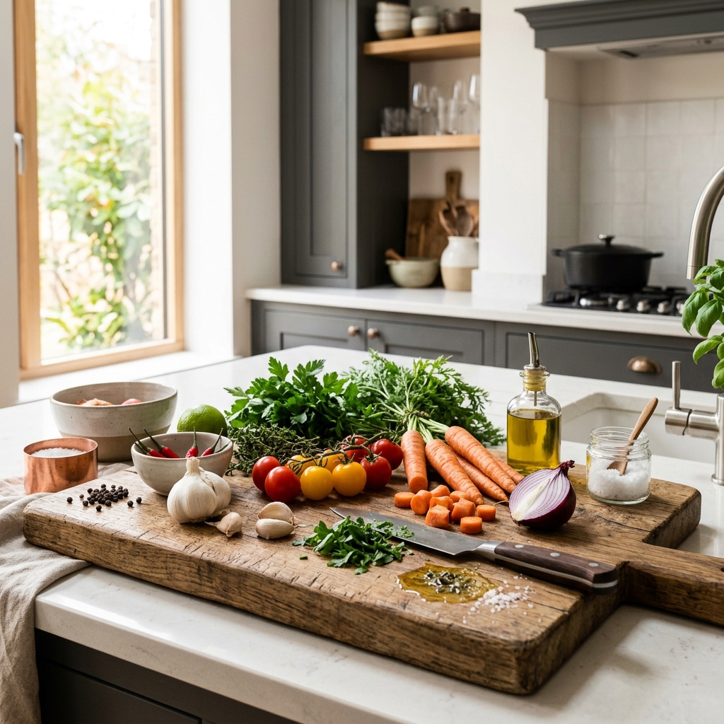 Cooking fresh ingredients